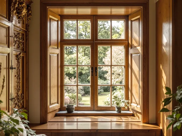 Vitrage restauré d'une maison de maître à Forest — VITRIER FOREST